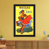 Nassau Jet Canvas Afdruk (Insitu (Woonkamer))