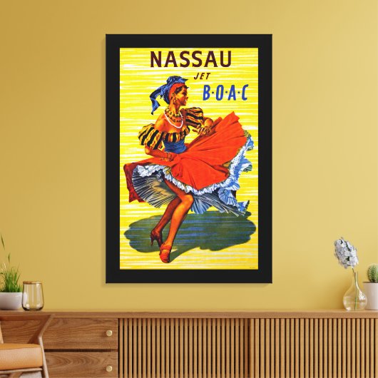 Nassau Jet Canvas Afdruk (Insitu (Woonkamer))