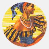 Nassau Jet Ronde Sticker (Voorkant)