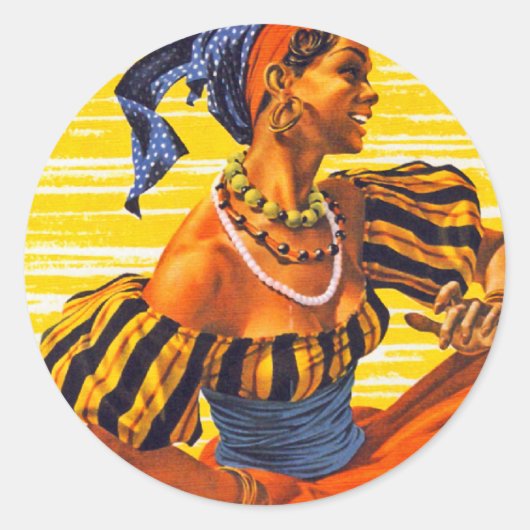 Nassau Jet Ronde Sticker (Voorkant)