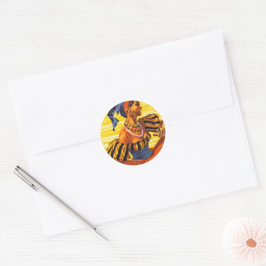 Nassau Jet Ronde Sticker (Envelop)