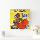 Nassau Jet Vierkante Klok (Huis)