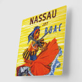 Nassau Jet Vierkante Klok (Hoek)