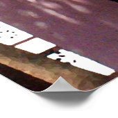 Nassau Library Pastel Roze Poster Print (Hoek)