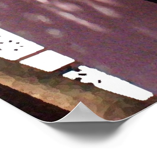 Nassau Library Pastel Roze Poster Print (Hoek)