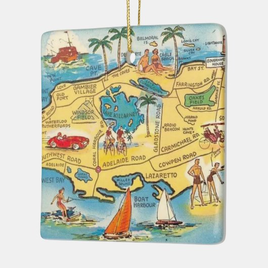 Nassau - New Providence Keramisch Ornament (Links)