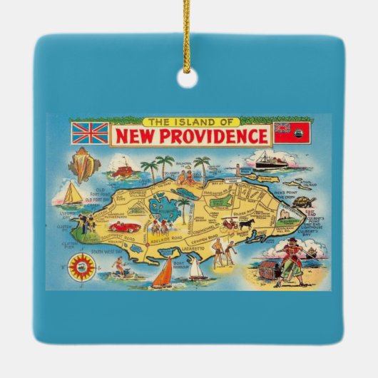 Nassau - New Providence Keramisch Ornament (Achterkant)