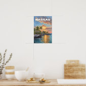 Nassau op de Bahama's Poster (Keuken)