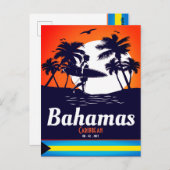 Nassau Palm Tree Bahamas  Souvenirs Briefkaart (Voorkant / Achterkant)