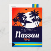 Nassau Palm Tree Bahamas  Souvenirs Briefkaart (Voorkant / Achterkant)