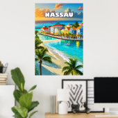 Nassau, pearl of the Bahamas Poster (Thuiskantoor)