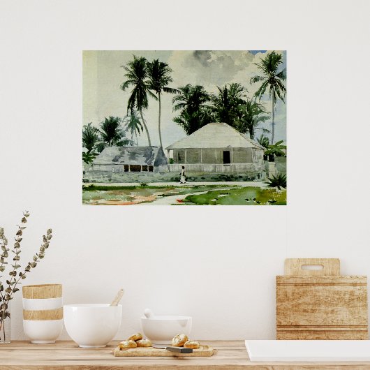 Nassau, schilderij van Bahamas Poster (Keuken)
