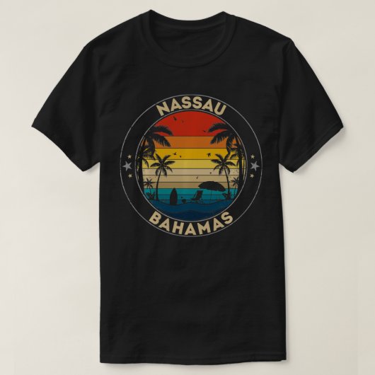 Nassau Souvenir Bahamas Reminder T-shirt (Design voorkant)