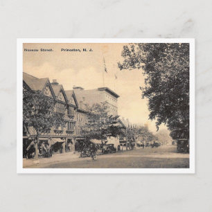 Nassau St., Princeton, New Jersey Oudheid Briefkaart