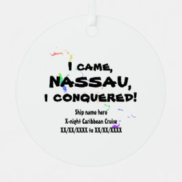 Nassau Vivimus Carib. Tropisch cruisespectrum Metalen Ornament