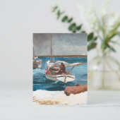 Nassau, Winslow Homer, Nautical  Sailboot Briefkaart (Staand voorkant)