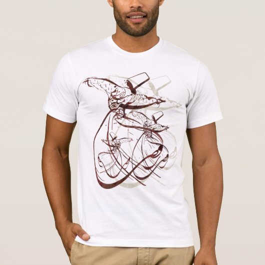 Nastaleeq Sufi Whirling-dans T-shirt (Voorkant)