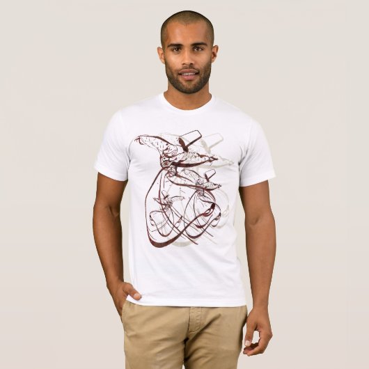 Nastaleeq Sufi Whirling-dans T-shirt (Voorkant volledig)