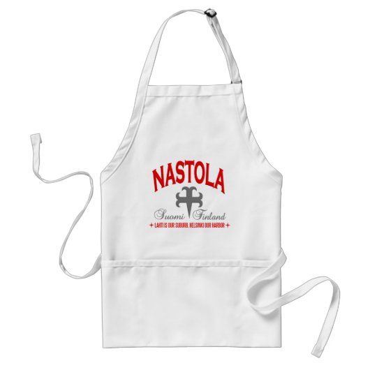 Nastola-schort - kies stijl standaard schort (Voorkant)