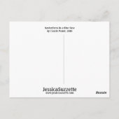 Nasturtia in een blauwe vaas van Monet Briefkaart (Achterkant)