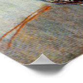 Nasturtia in een blauwe vaas van Monet Poster (Hoek)