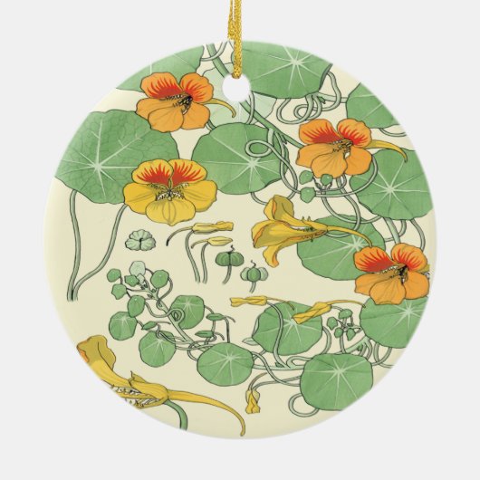  Nasturtia Keramisch Ornament (Achterkant)