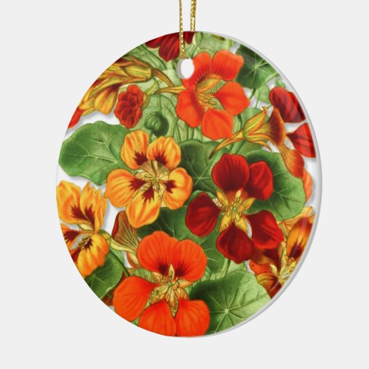 Nasturtia Keramisch Ornament (Links)