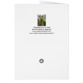 Nasturtia op een muur, Engeland (Achterkant)