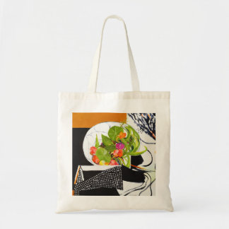 Nasturtia op een uitschot tote bag