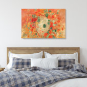 Nasturtica van Odilon Redon Canvas Afdruk (Insitu (Slaapkamer))