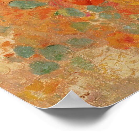 Nasturtica van Odilon Redon Poster (Hoek)
