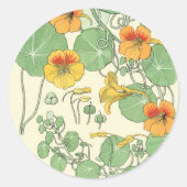 Nasturticum Ronde Sticker (Voorkant)