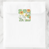 Nasturticum Vierkante Sticker (Tas)