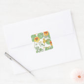 Nasturticum Vierkante Sticker (Envelop)