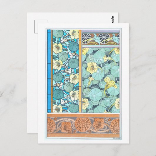 Nasturtium als decoratief object Briefkaart (Voorkant / Achterkant)