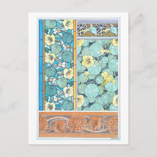 Nasturtium als decoratief object Briefkaart (Voorkant)