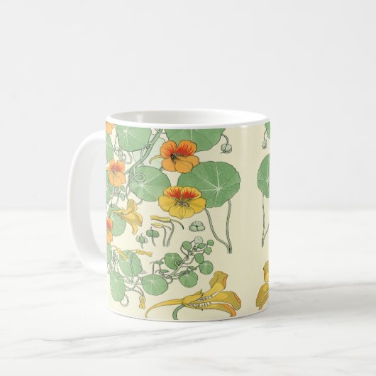  Nasturtium art. Koffiemok (Voorkant links)