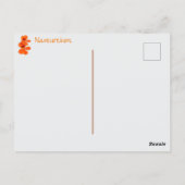 Nasturtium Bloem Fotografisch Botanisch Briefkaart (Achterkant)