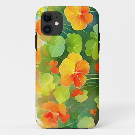 Nasturtium Bloemen Levendig Case-Mate iPhone Case (Achterkant)