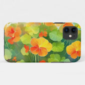 Nasturtium Bloemen Levendig Case-Mate iPhone Case (Achterkant (horizontaal))