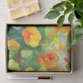 Nasturtium Bloemen Levendig Tissuepapier (Geschenk)