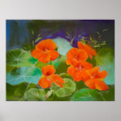 Nasturtium Bloom - Botanical Pastel Poster (Voorkant)