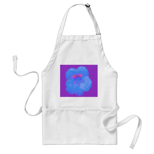 Nasturtium Bright Blue Apron Standaard Schort (Voorkant)