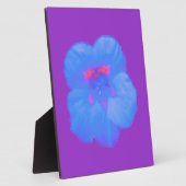 Nasturtium Bright Blue Plaque Fotoplaat (Zijkant)