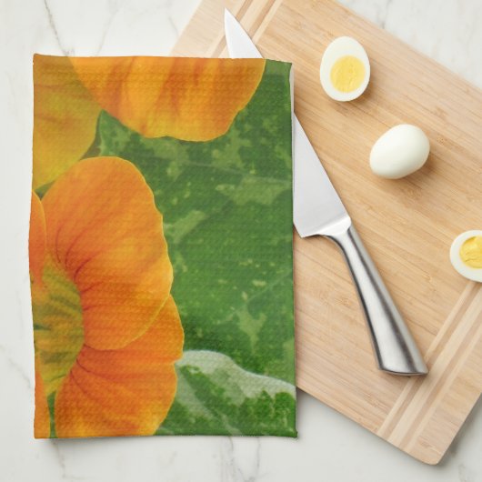 Nasturtium Dish Towel Theedoek (Quarter Fold)