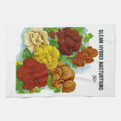 Nasturtium Etiket zaadpakket Theedoek (Horizontaal)