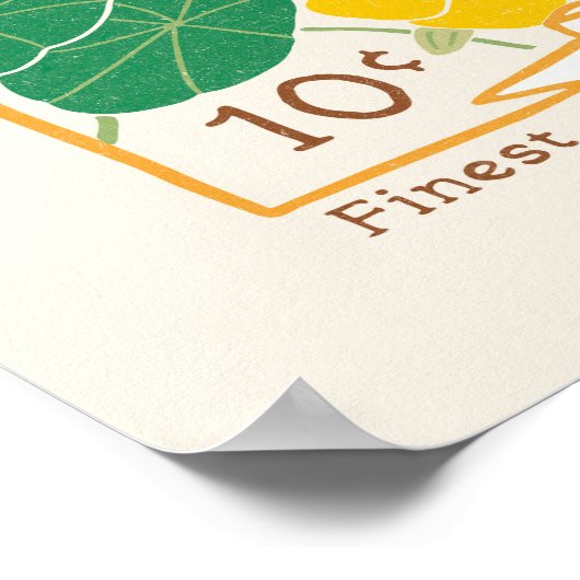Nasturtium Flower Seed Packet Poster (Hoek)