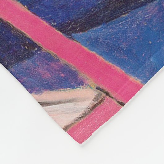 Nasturtium Flowers in de Atelier, Matisse Fleece Deken (Hoek)