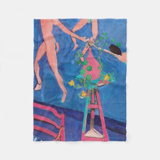 Nasturtium Flowers in de Atelier, Matisse Fleece Deken (Voorkant)