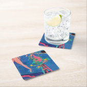 Nasturtium Flowers in de Atelier, Matisse Kartonnen Onderzetters (Insitu)